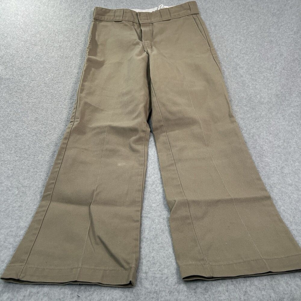 Dickies 874 original fit Pants Men's 29x30 Tan Beige Khaki Workwear creased